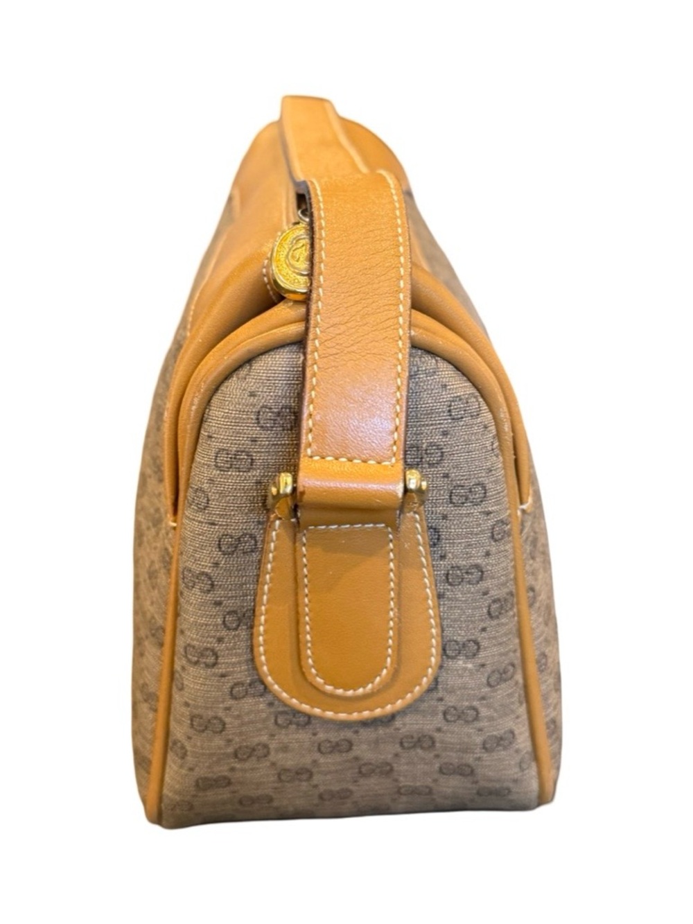 Gucci Brown/Tan Micro GG Canvas and Leather Crossbody Bag - Picture 8 of 17
